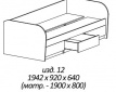 Кровать "МДК 4.11" 12М